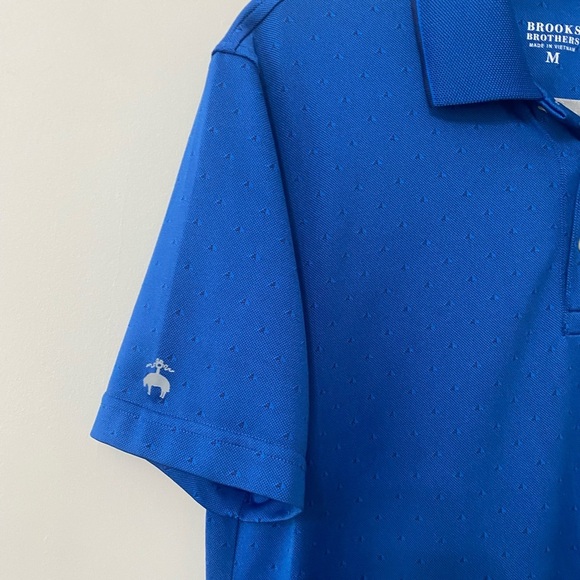 Brooks Brothers Men's Polo in Bright Blue - Picture 3 of 5